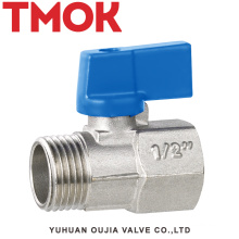 brass mini nickle plated surface polishing ball valve